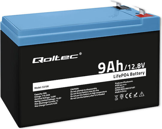 Qoltec Baterie UPS cu Capacitate 9Ah și Tensiune 12.8V 53700 1buc
