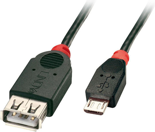 Lindy USB 2.0 Cable USB-A male - USB-B male Μαύρο 1m 31936