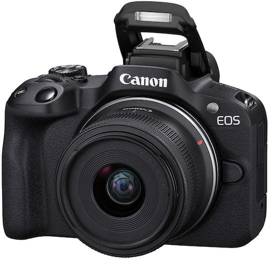 Canon EOS R50 Mirrorless Camera Kit (RF-S 18-45mm f/4.5-6.3 IS STM + RF-S 55-210mm f/5-7.1 IS STM) Black