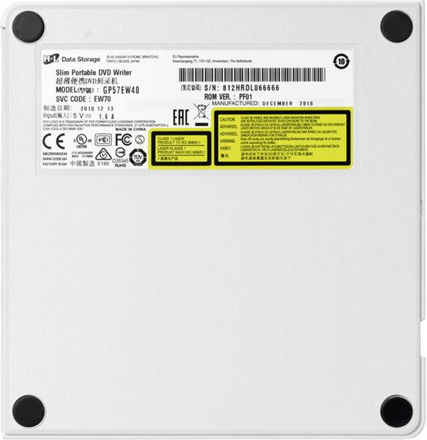 Hitachi-LG Data Storage GP60 External DVD/CD Recorder for Laptop / Desktop Silver