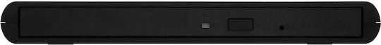 Verbatim External Slimline External DVD/CD Recorder for Desktop / Laptop Black