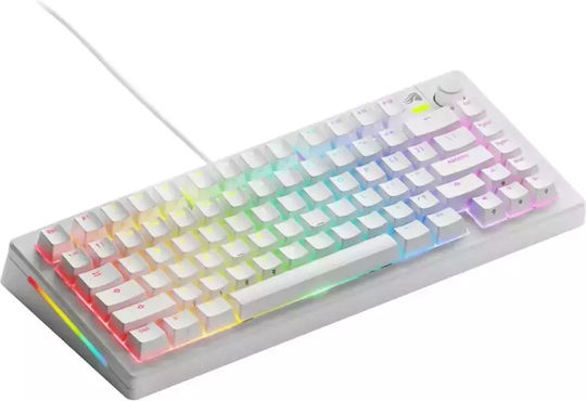Glorious PC Gaming Race GMMK 3 Gaming Μηχανικό Πληκτρολόγιο 75% με Glorious Fox διακόπτες και RGB φωτισμό (Αγγλικό US) Λευκό