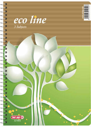 Arion Notebook Ruled B5 3 Subjects Green 1pcs