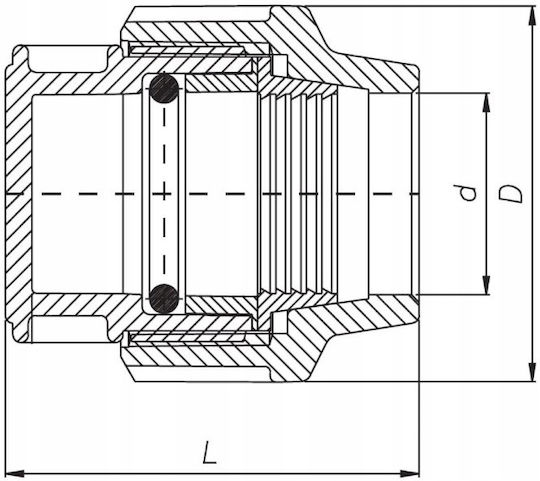 Unidelta 604032 Irrigation Connector 32mm
