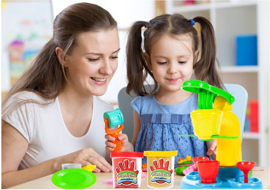 Idealstore Junior Aparat de Înghețată Desert Dimensiuni 19.5 X 17.5 X 12.5 Cm Dezvoltă Abilități Artistice Gândire Creativă Imaginație Complet Echipat 8 Accesorii Specifice