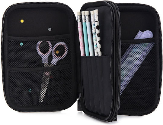 Yolo Pencil Case with 2 Compartments Black Various Designs/Colours
