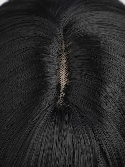 Hair Duty Wig with Synthetic Hair in Black Color 70cm