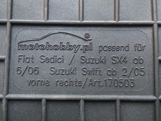 Gummi Fußmatten Suzuki Swift III 05-10