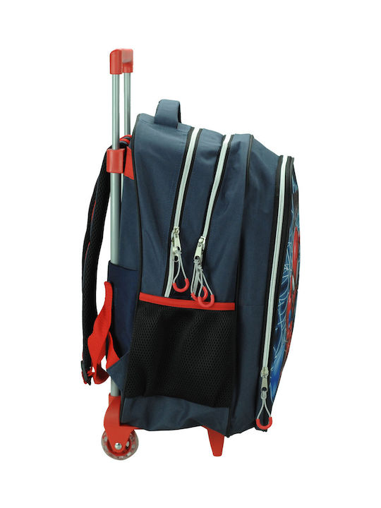 Gim Spiderman Ученическа Тролейна Раница За Основно Синя 27 л 35 x 20 x 46 см
