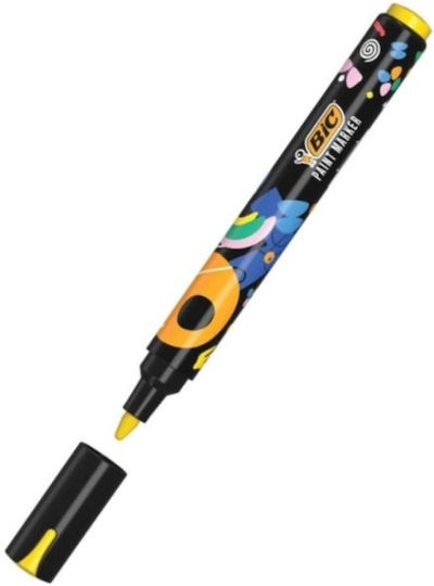 BIC Ακρυλικός Μαρκαδόρος Κίτρινος 4.5mm