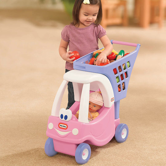 Little Tikes Super Market Cozy Princess Αυτοκινητάκι Ride On Ροζ
