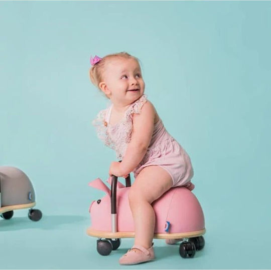 Wheelybug Mersul În Cărucior Pentru Bebeluşi Animal Roz Ride On Pentru Peste 36 Luni Porc Mare