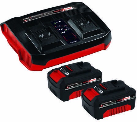 Einhell Σετ 2 Μπαταριών Εργαλείου Λιθίου 18V Χωρητικότητας 4Ah με Φορτιστή
