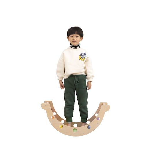 Viga Toys Παιχνίδι Ισορροπίας Εσωτερικού Χώρου Ξύλινη Γέφυρα