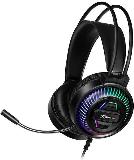 Xtrike Me GH-510 Over Ear Gaming Headset cu conexiune USB Negru