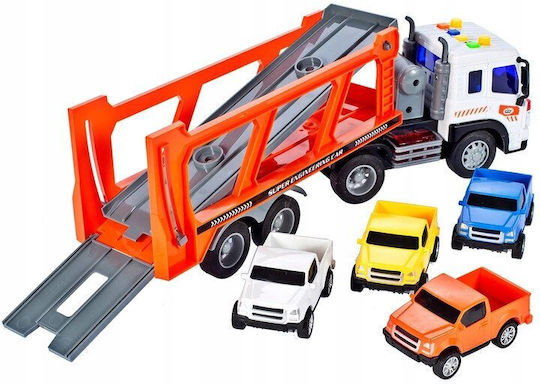 Camion de Transport Interactiv Fantastic Echipat cu Efecte de Sunet și Lumină Include 3x Baterii Ag13 39cm X 9cm X 16cm Multicolor