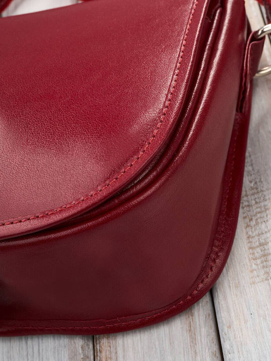 Leather Women's Bag Crossbody Red