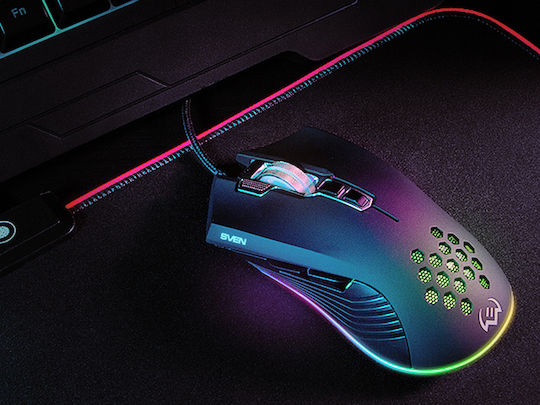 Sven RX-G850 RGB Gaming Mouse 6400 DPI Black