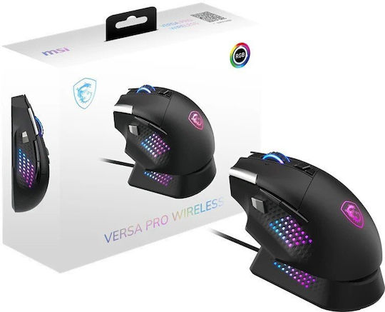 MSI Versa PRO Wireless plus Ασύρματο RGB Gaming Ποντίκι Μαύρο