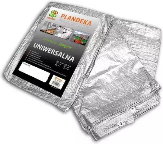 Bradas Waterproof Tarpaulin 120gr/m² 4x5m. Light Type Silver