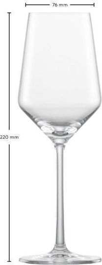 Zwiesel Glas Set of Glasses Water made of Glass Stemmed 300ml 2pcs