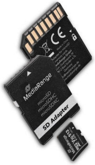 MediaRange microSDXC 512GB Class 10 100MB/s με αντάπτορα