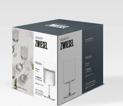 Schott Zwiesel Комплект Чаши за Вода Със Стъбло 440мл 4бр