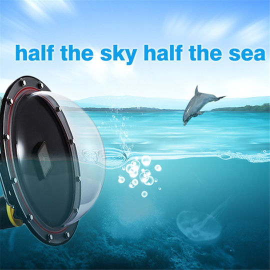 Telesin Dome Port Underwater Diving Αδιάβροχη Θήκη για GoPro Hero 5 / Hero 7
