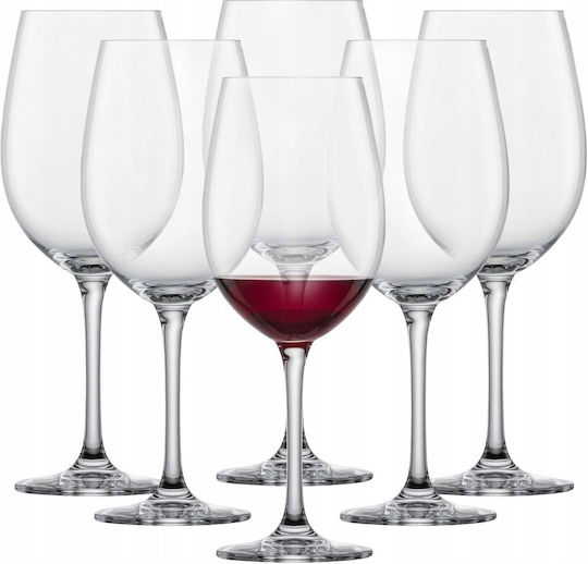 Lumarko Set of Glasses for Red Wine made of Glass Stemmed 645ml 6pcs