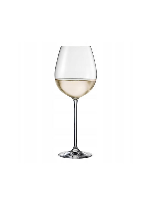 Lumarko Glas für Weißwein aus Glas in Weiß Farbe Kelch 613ml