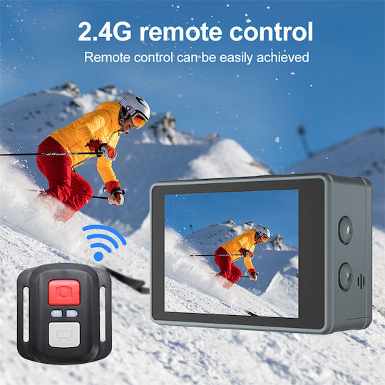 idl-M40R 256GB Action Camera 5K Underwater with Screen 2" and Wi-Fi Black