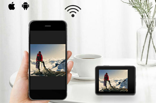 idl-Super-S60TR 128GB Cameră de Acțiune 4K Ultra HD Subacvatică (cu Carcasă) cu Ecran 1.3" și Wi-Fi Violet