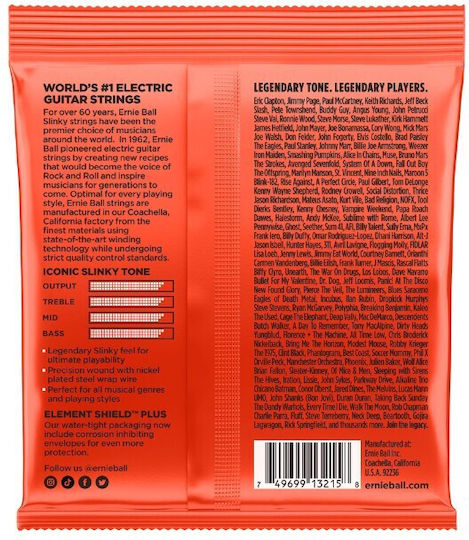 Ernie Ball Slinky Nickel Wound Set of Electric Guitar Strings Nickel Wound 10 - 52 Skinny Top Heavy Bottom (3 Pieces)
