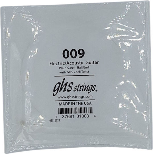 GHS Strings Ghs 009 Μονή Χορδή Ηλεκτρικής Κιθάρας 9"