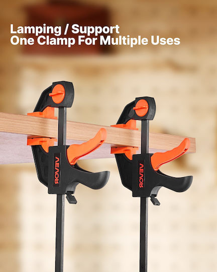Vevor Bar Clamps Woodworking 2-pcs 30.48cm 2-pcs 15.24cm Clamp Spreader