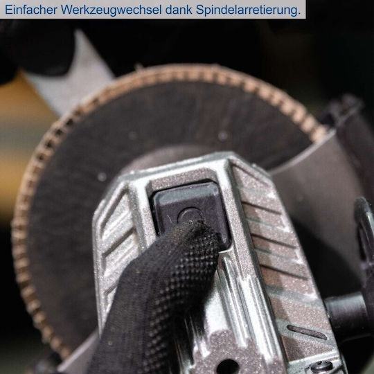 Scheppach BC-AG125-X Τροχός 125mm Μπαταρίας Brushless με Ρύθμιση Στροφών 20V Solo