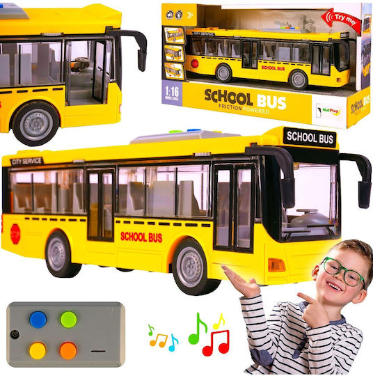 Metropoli Spielzeugbus 1:16 Zurückziehen Für 3+ Jahre