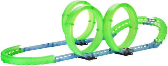 Rapid World Idealstore Glow-in--dark Race Track Dimensions 95 X 41 X 26 Cm Includes A Remote-controlled Electric Car Ability To Create Different Tracks Speed Control Motor Skills Development Creativity