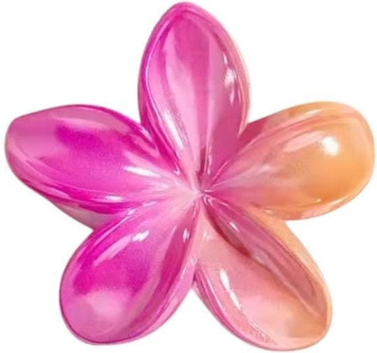 XL Blumen Ombre Haarspange Rosa-Orange 7,5 X 7,5cm Sp381