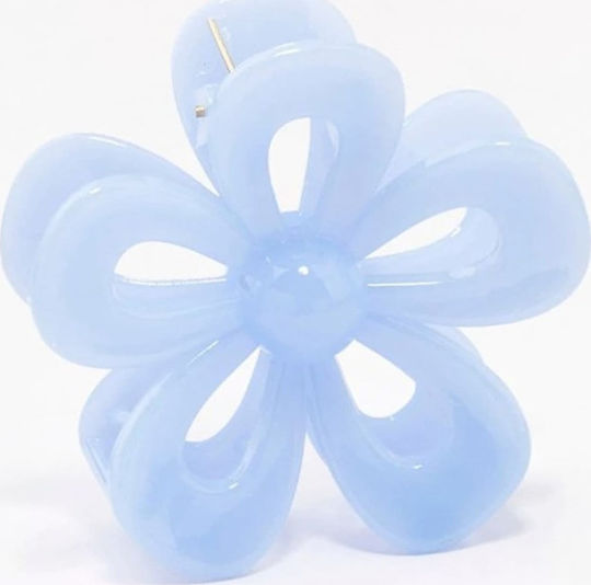 ecarla Haarclip mit Blume Blau