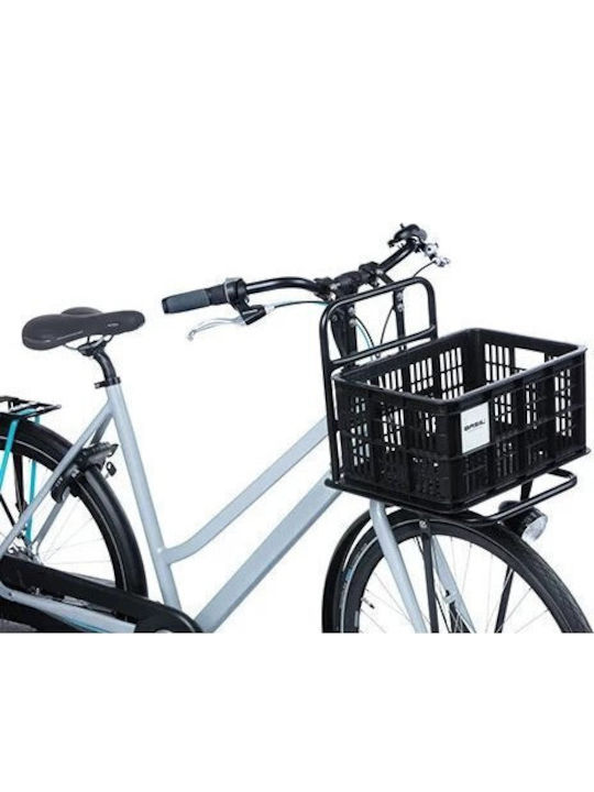 Handlebar Carrier Basket Basil Bicycle Crate S 17.5l Recycled Synthetic Black New