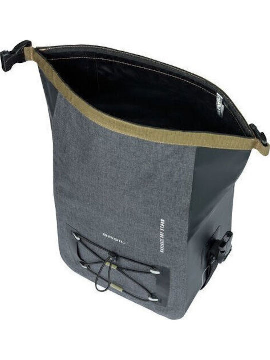 Basil Navigator Storm Kf Handlebar Bag 10-11L Waterproof Gray Black New