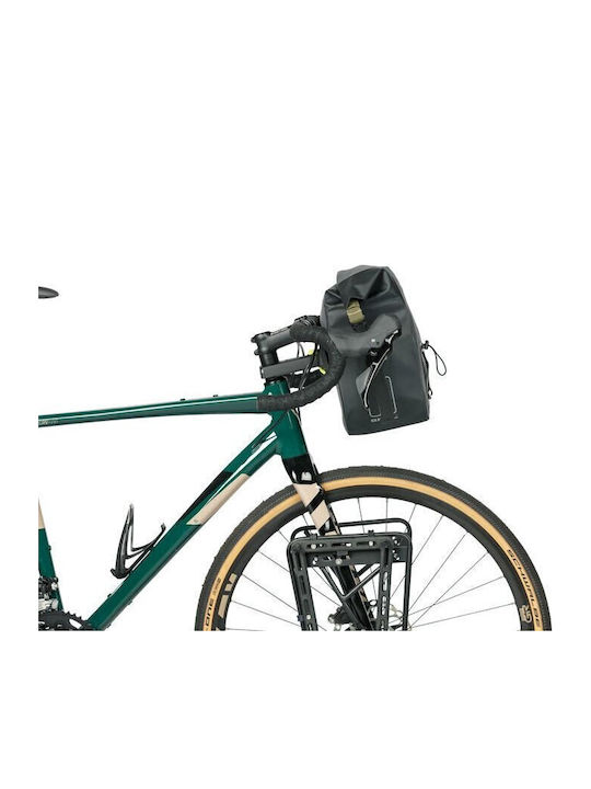 Basil Navigator Storm Kf Handlebar Bag 10-11L Waterproof Gray Black New