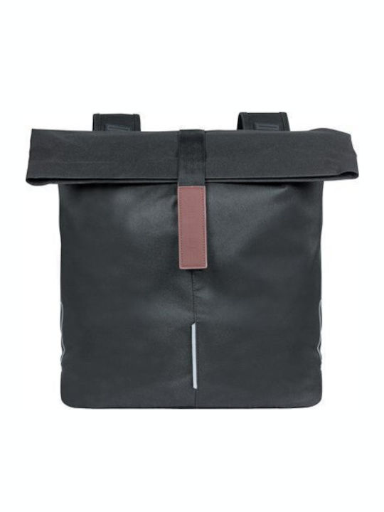 Basil Διπλή Τσάντα Πόλης Basil City Double Pannier Bag 28-32l Universal Bridge System Αδιάβροχη Μαύρη New 2024