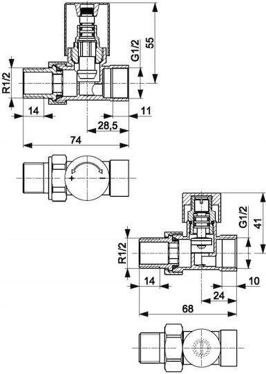 Kfa Komfort Pro Heizungssatz Einfach Graphit 758-030-61-bl