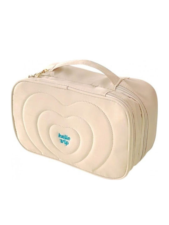 Women's Quilted Makeup Bag Case Handle 24 X 9 X 15 Cm Ks132k
