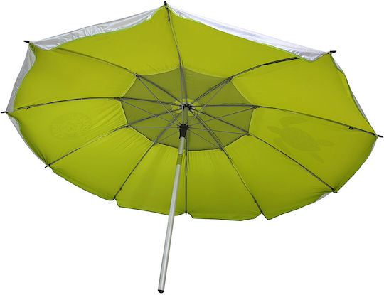 Summer Club Folding Beach Umbrella Diameter 2m Green