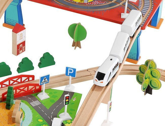 Σετ με Τρενάκι από Ξύλο για 3+ Ετών