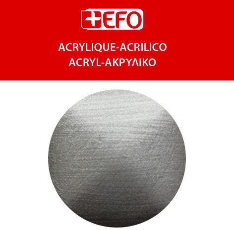 +Efo Acrylic Acrylic Paint Set 193 Metallic Silver 120ml 1pcs