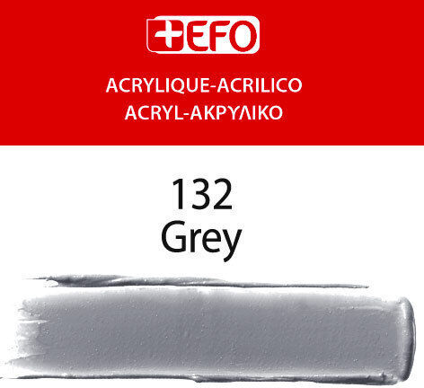 +Efo Acrylic Ακρυλικό Χρώμα Ζωγραφικής Γκρι 120ml